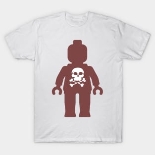 Minifig with Skull Design T-Shirt